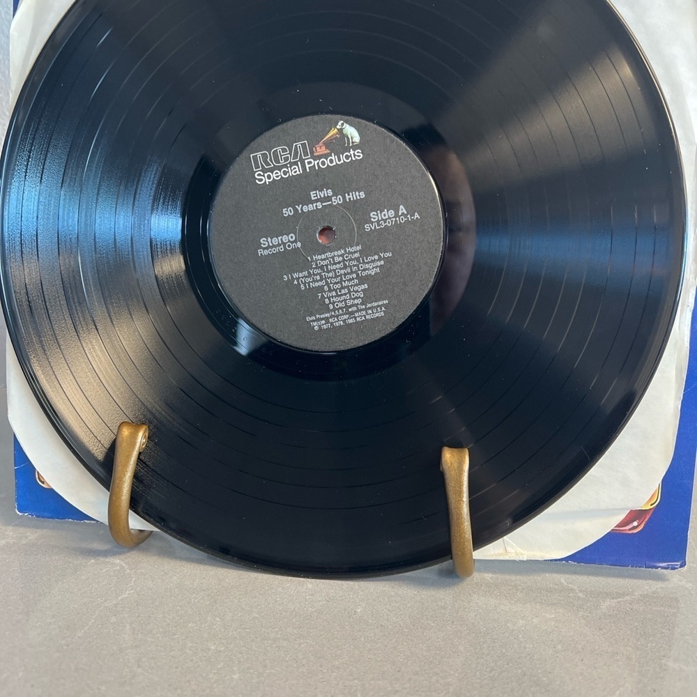 Vintage 1985 Elvis Presley “50 Years 50 Hits” 3 LP Vinyl Box Set – RCA Special - Picture 3 of 8